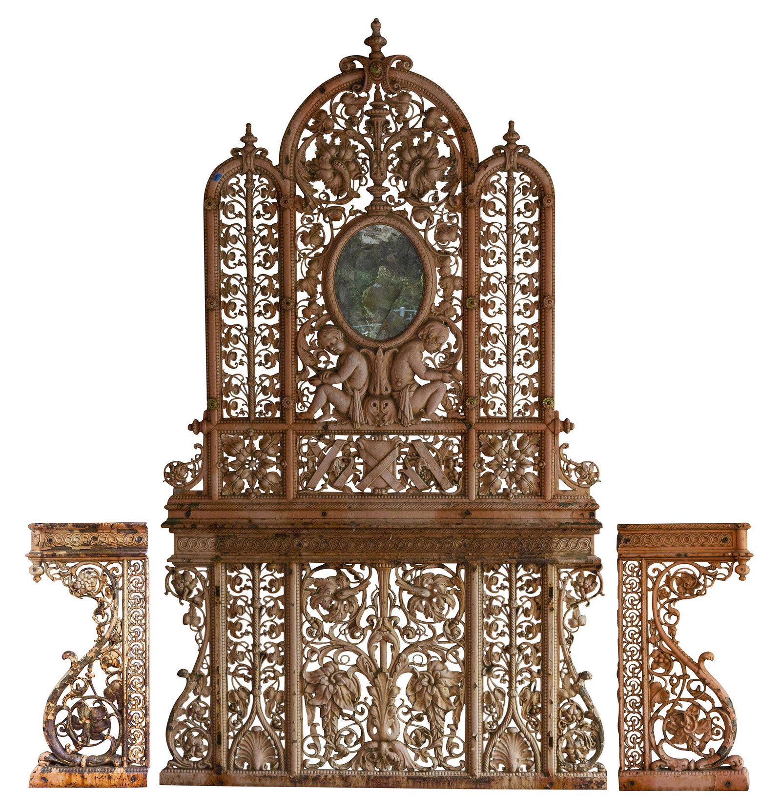 Outstanding Cast Iron Architectural Garden Wall (1 of 20)