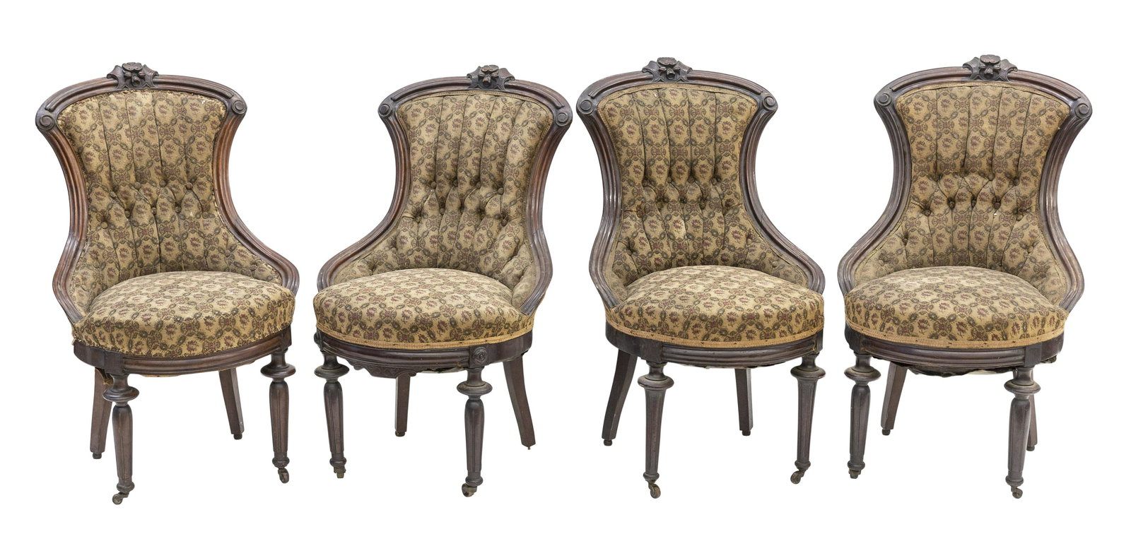 American Renaissance Victorian Parlor Chairs (1 of 12)