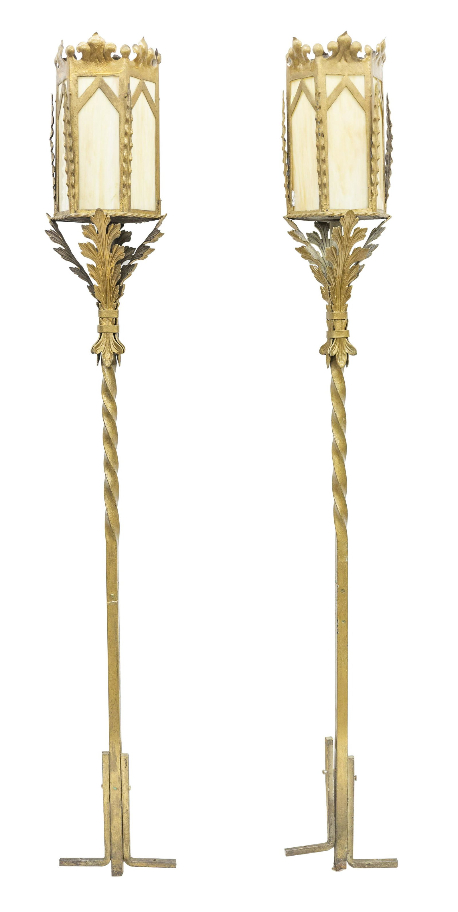 Gothic Revival Gilded Lanterns (1 of 10)