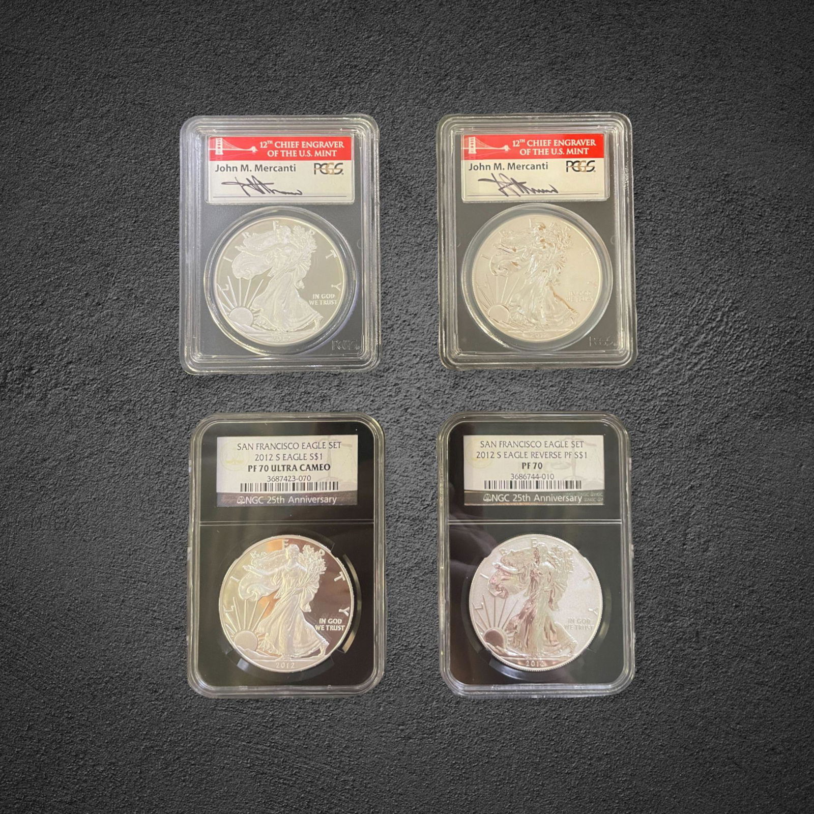 2012-S Silver Eagle $1 Coin Set (1 of 5)