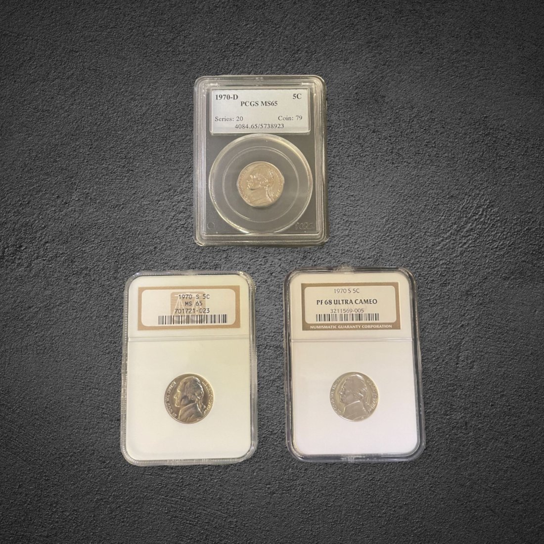 1970 Jefferson Nickel Coins (1 of 2)