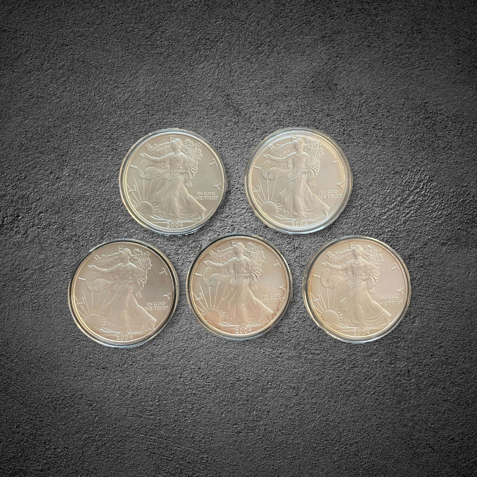 2004 Silver Eagle $1 Coins (1 of 2)