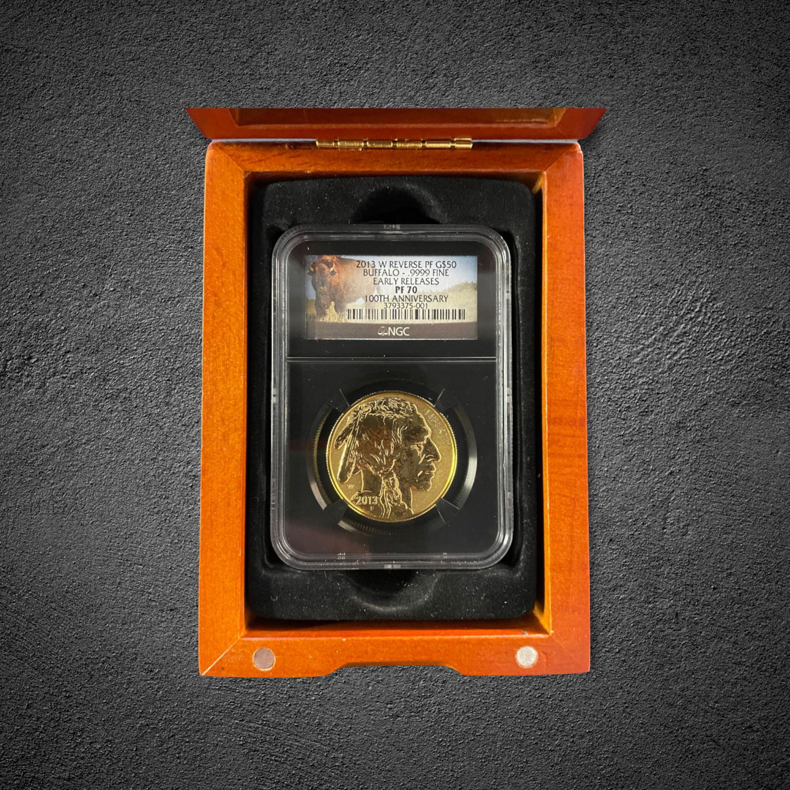 2013-W $50 Gold Buffalo Reverse Early Release Proof Coin (1 of 2)