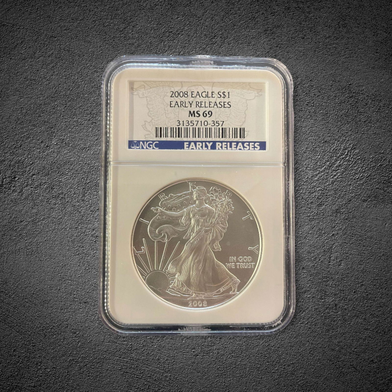 2008 Silver Eagle $1 Early Release Coin (1 of 2)