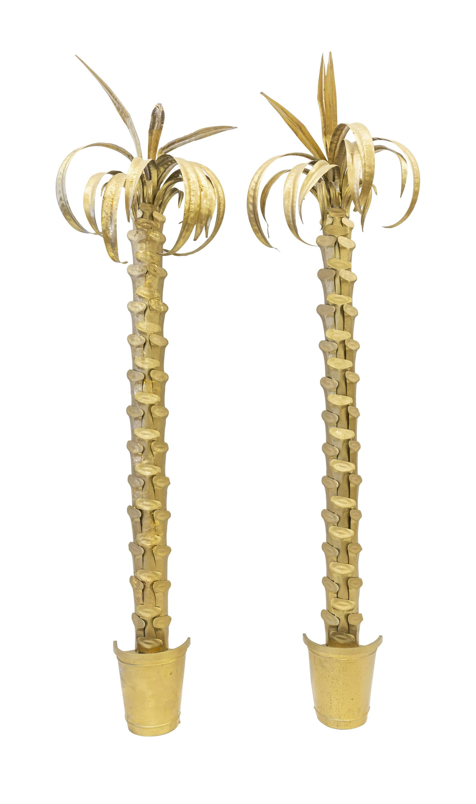 Gold Painted Palm Tree Wall Ornaments (1 of 8)