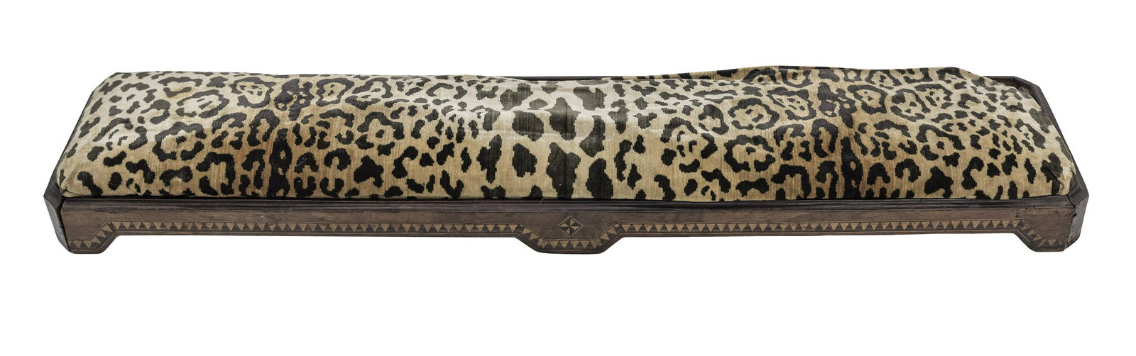 19th Century Unusual Mahogoney Inlaid Footstool (1 of 10)