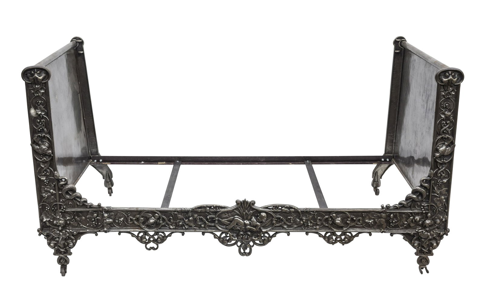 Outstanding Neoclassical Hand Chased Daybed (1 of 7)