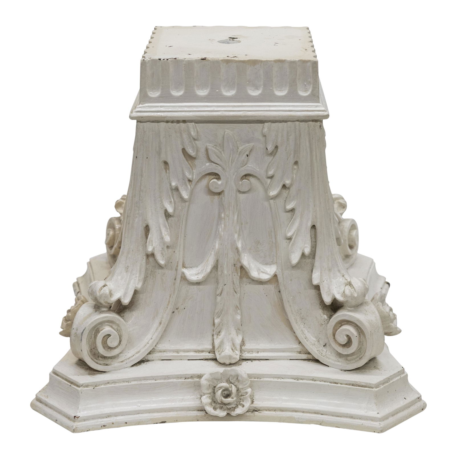 Carved scrolled acanthus leaf pedestal (1 of 5)