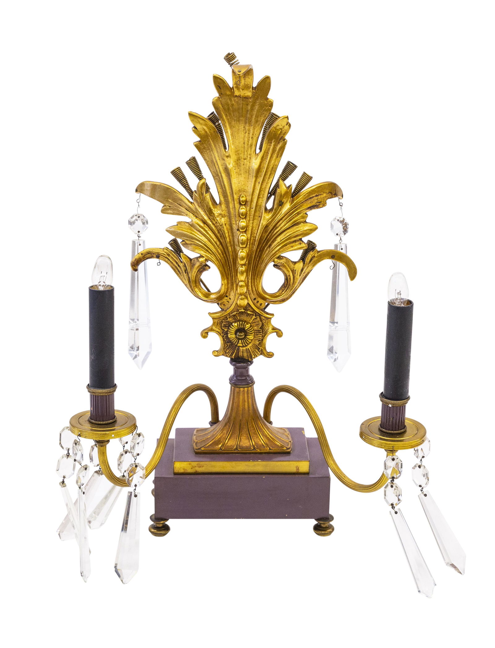 Unusual Regency style Table Lamp with Candleholders (1 of 7)