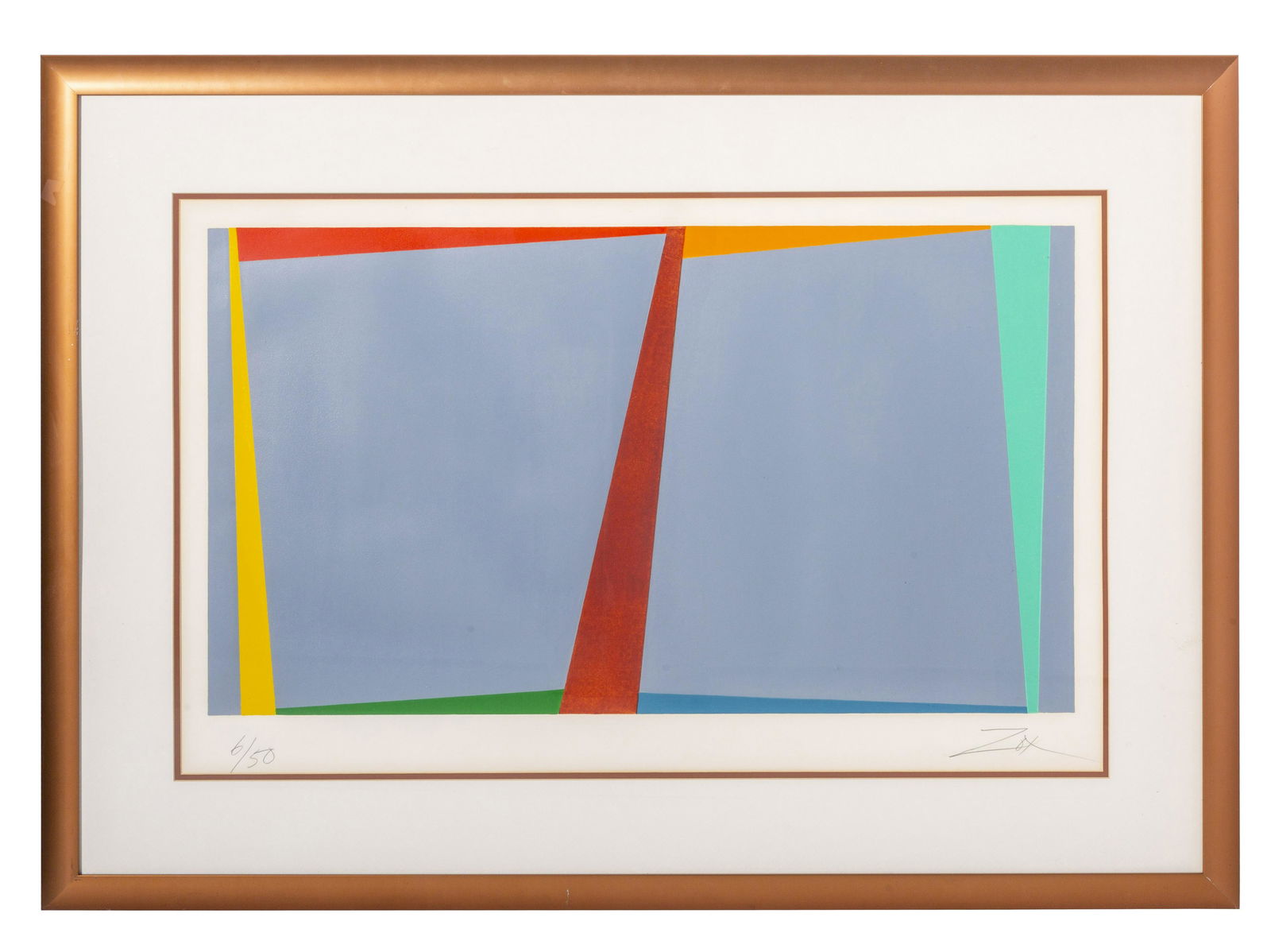 Larry Zox (1936-2006) Screenprint in Colors (1 of 7)