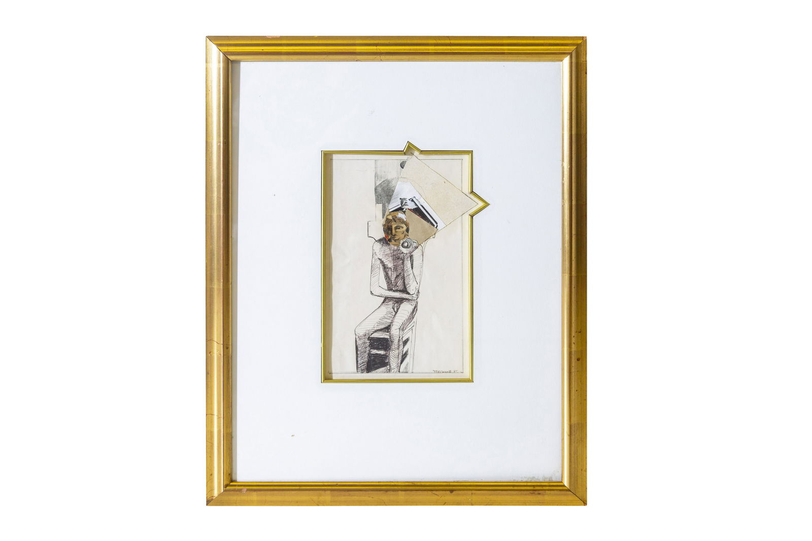 T.P. Edwards Mixed Media Figural Abstract (1 of 6)