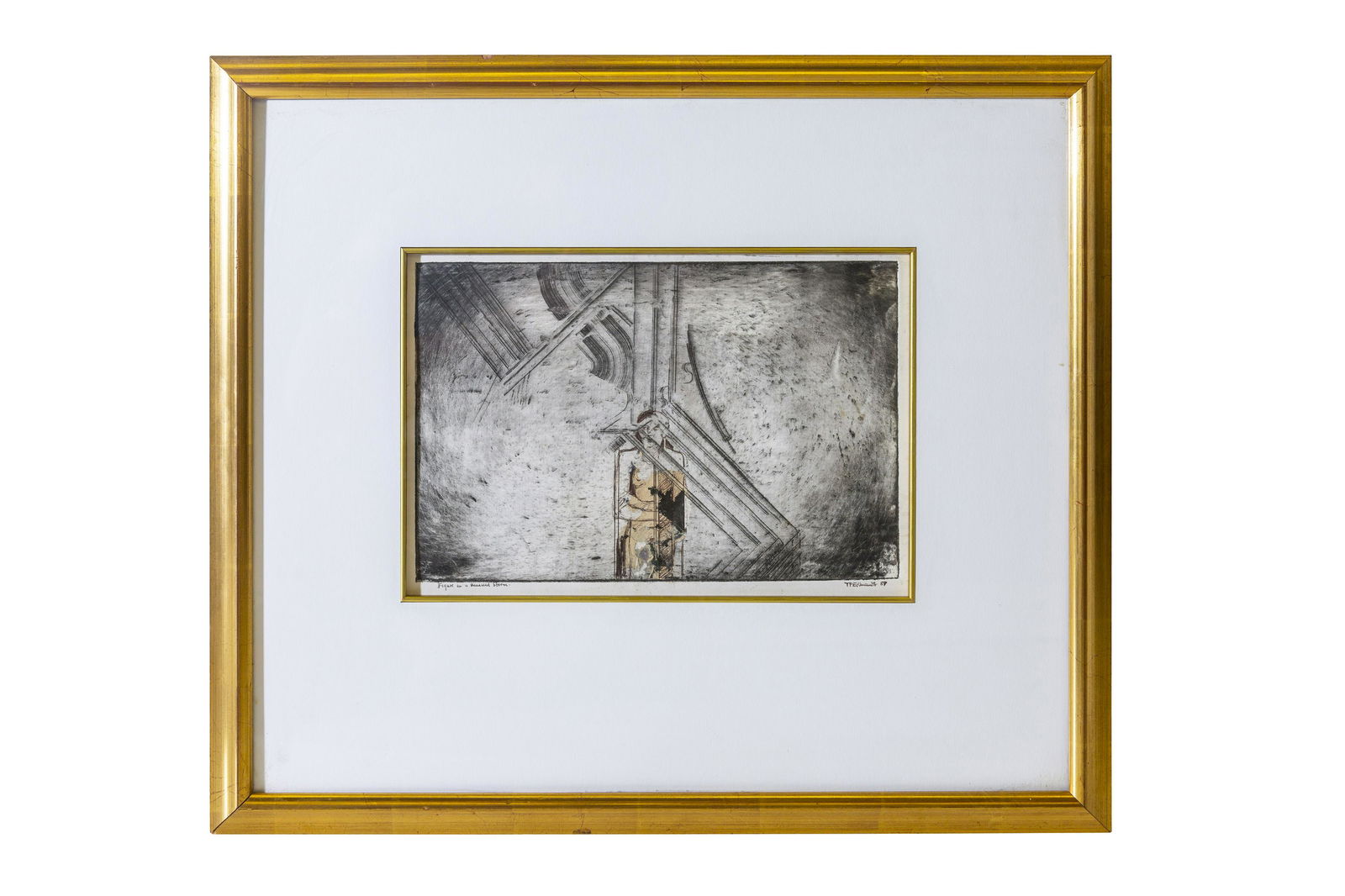 T.P. Edwards Mixed Media Figural Abstract (1 of 8)