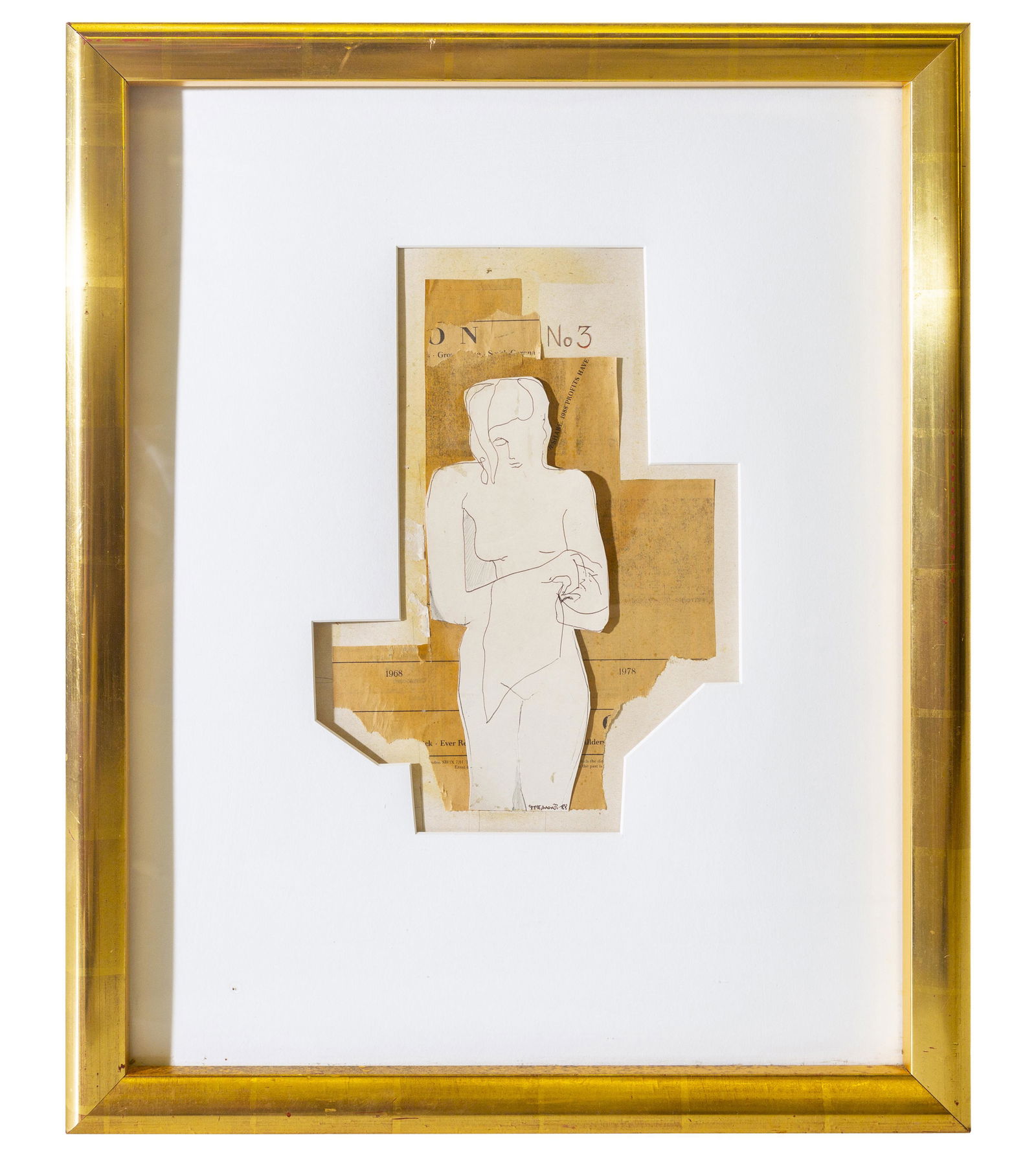 T.P. Edwards Mixed Media Figural Abstract (1 of 5)