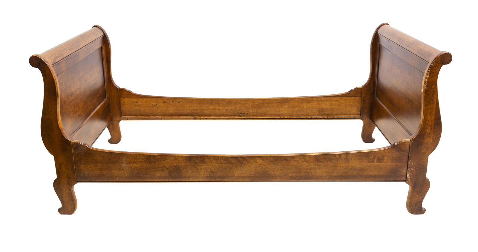 Ethan Allen Classical Empire Style Sleigh Bed (1 of 9)