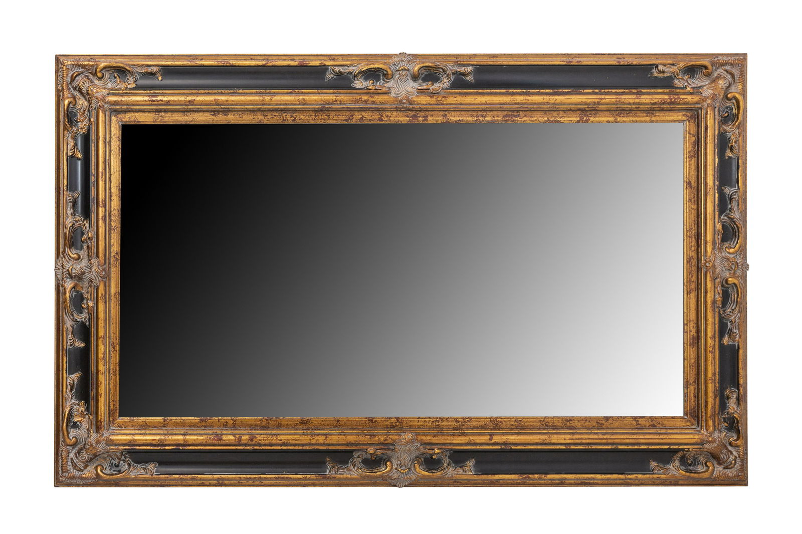 Gilded and Ebony Designer Wall Mirror (1 of 7)