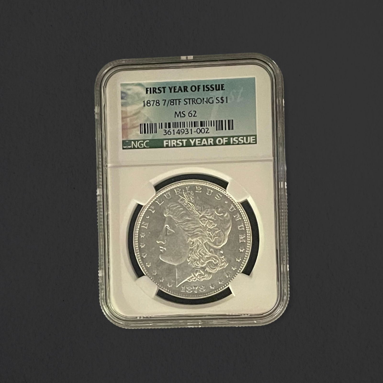 1878 7/8TF Morgan Silver $1 Coin (1 of 2)