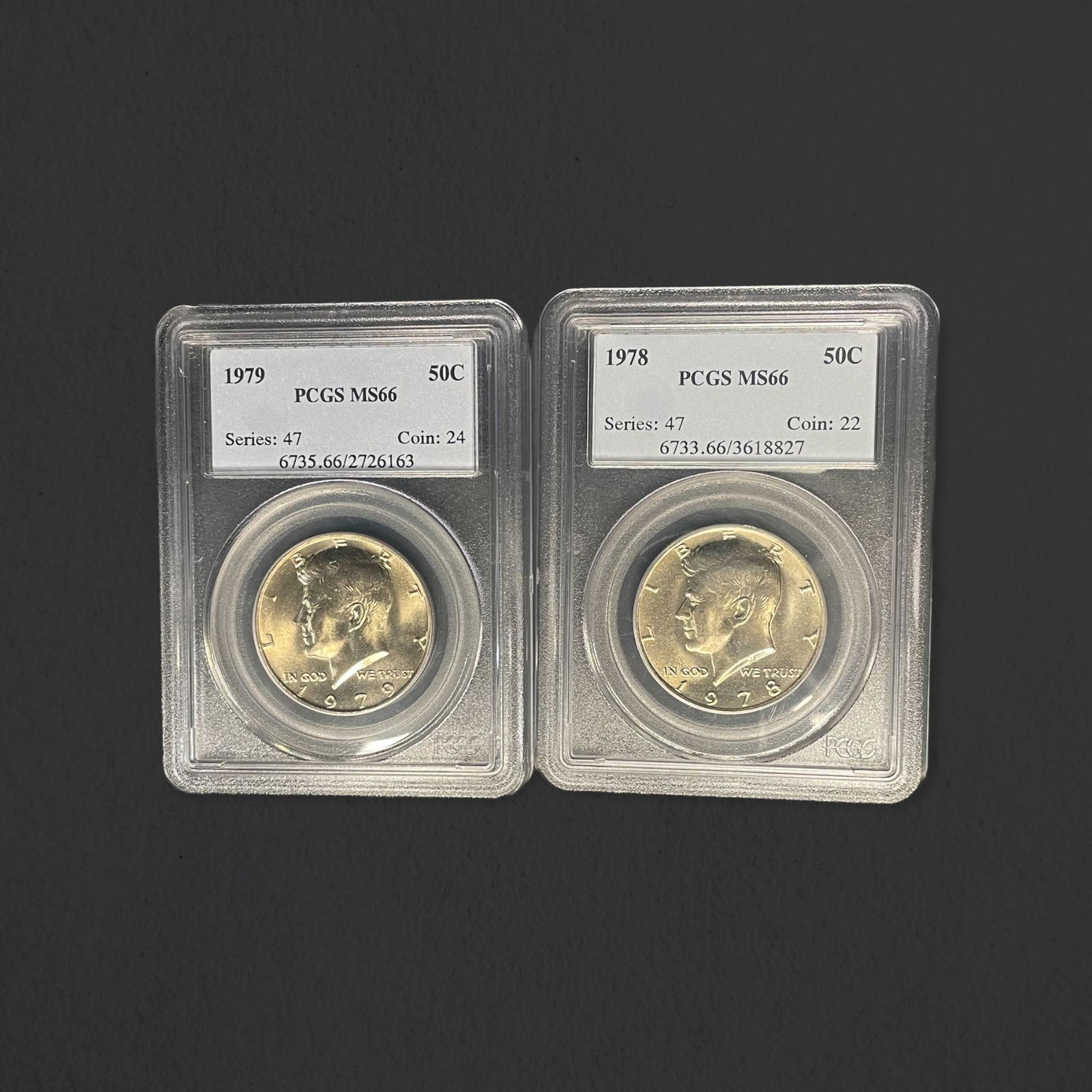 1978-79 Kennedy Half Dollar Coins (1 of 2)