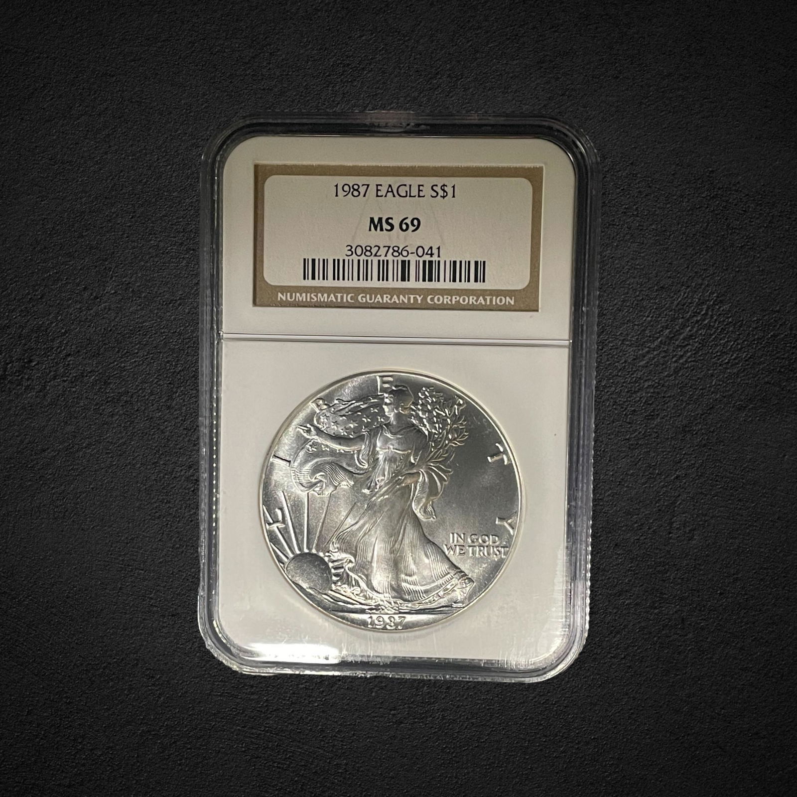 1987 $1 Silver Eagle Coin (1 of 2)