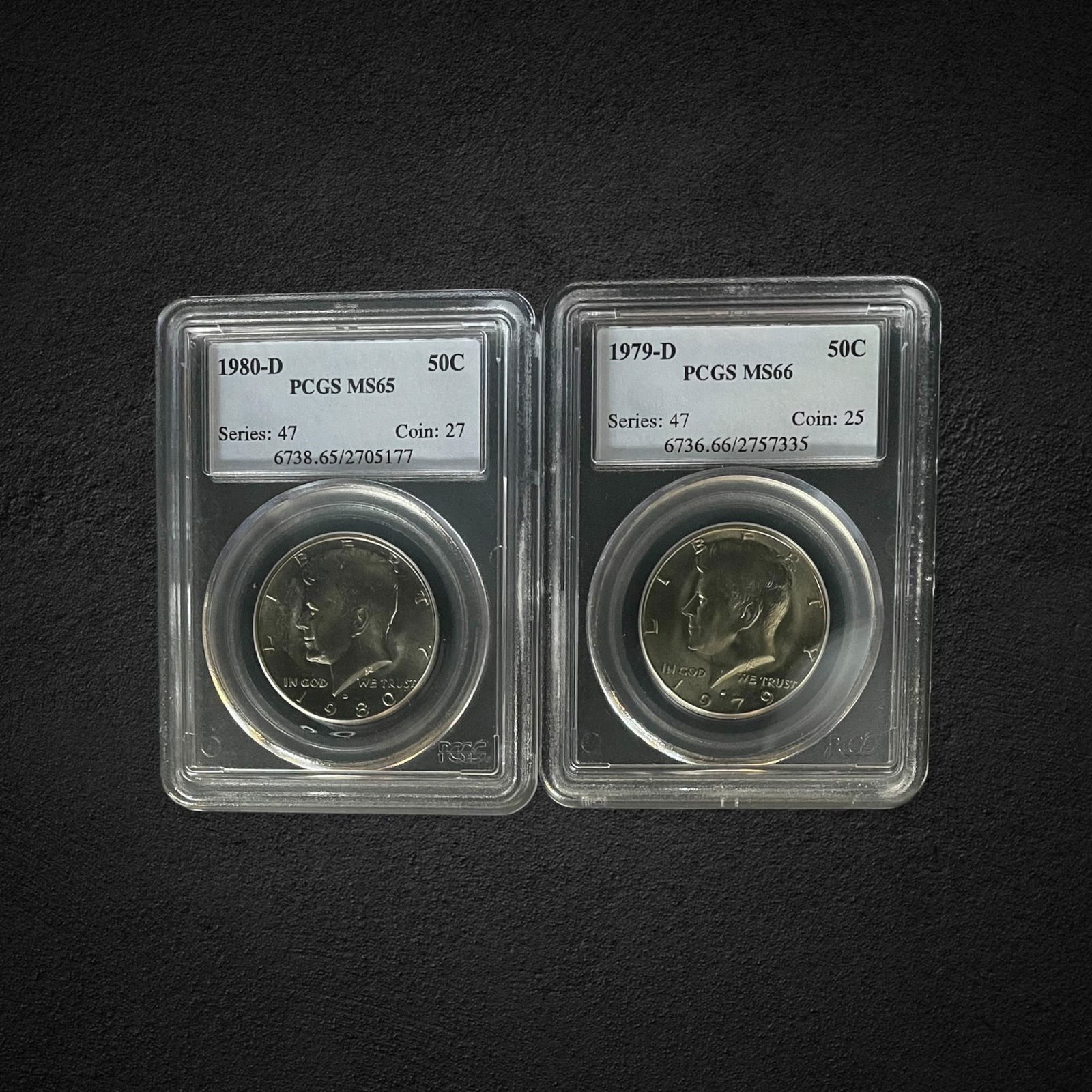 1979-80 Kennedy Half Dollar Coins (1 of 2)