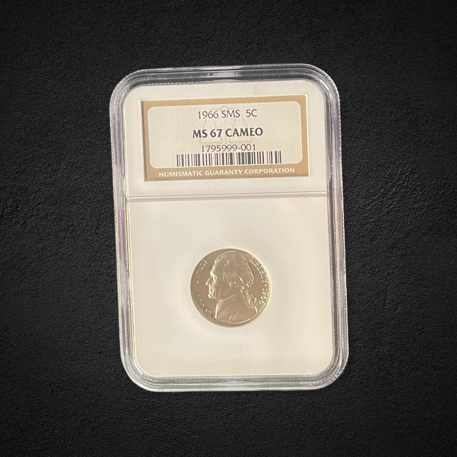 1966 Jefferson Special Mint Set Nickel Coin (1 of 2)