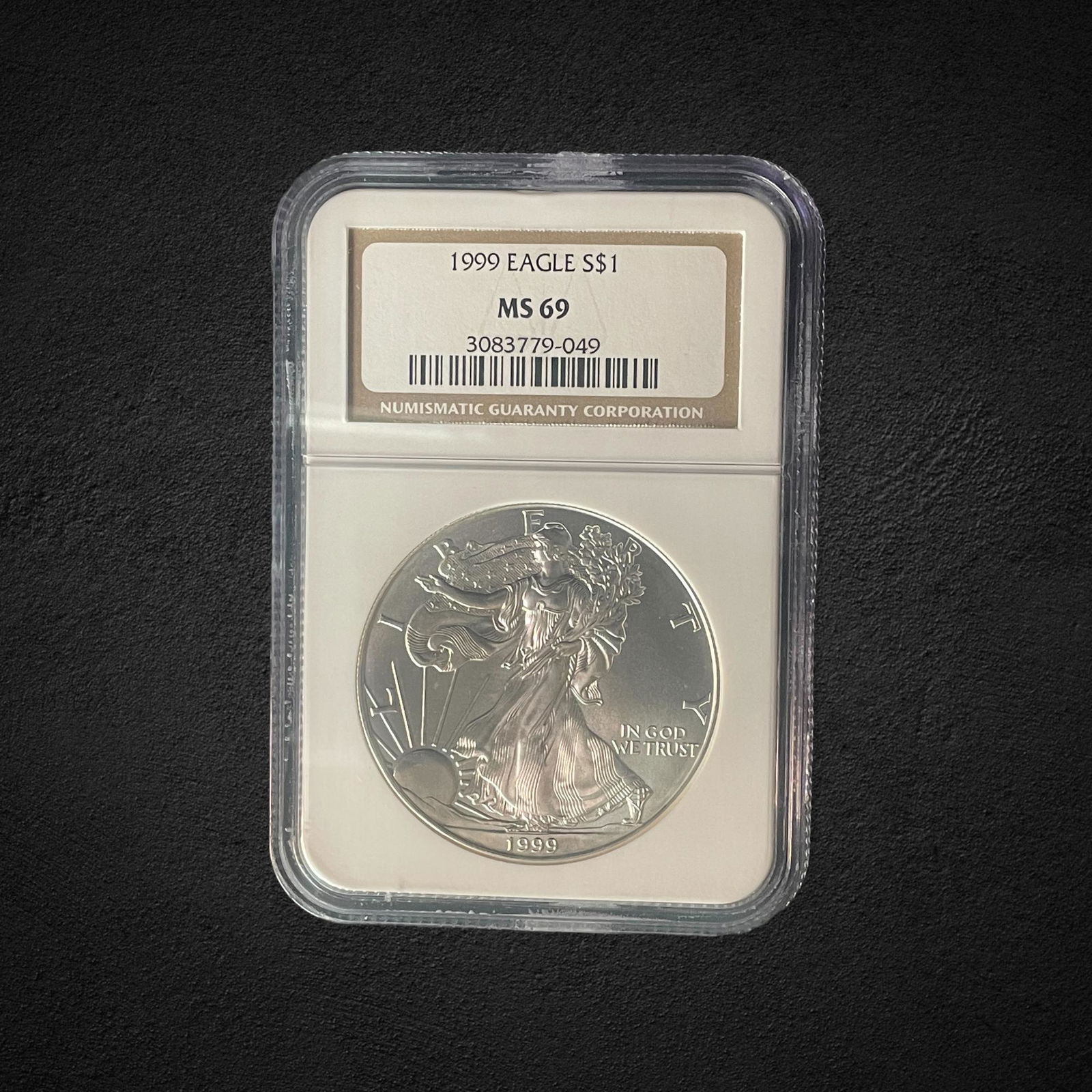 1999 $1 Silver Eagle Coin (1 of 2)