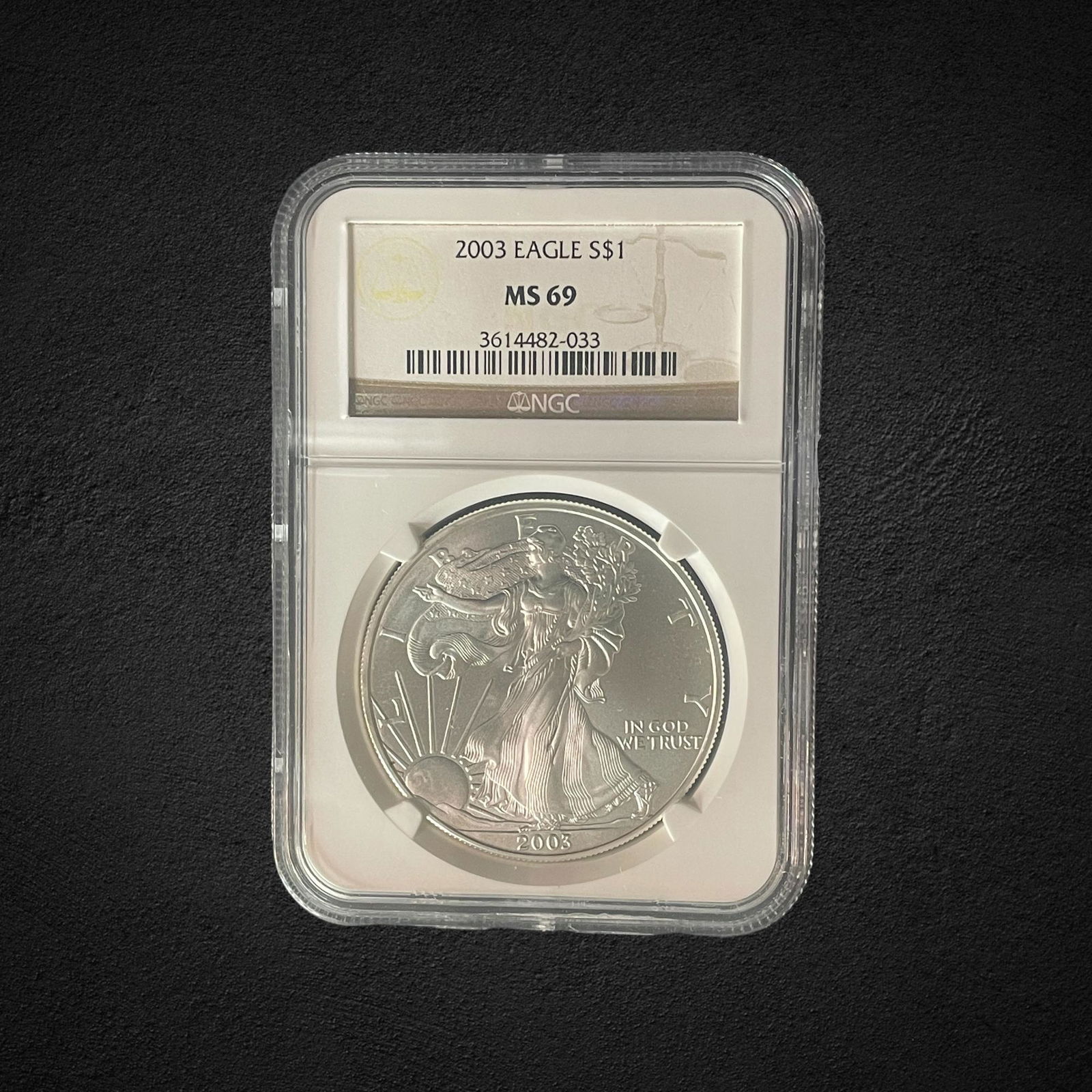 2003 $1 Silver Eagle Coin (1 of 2)