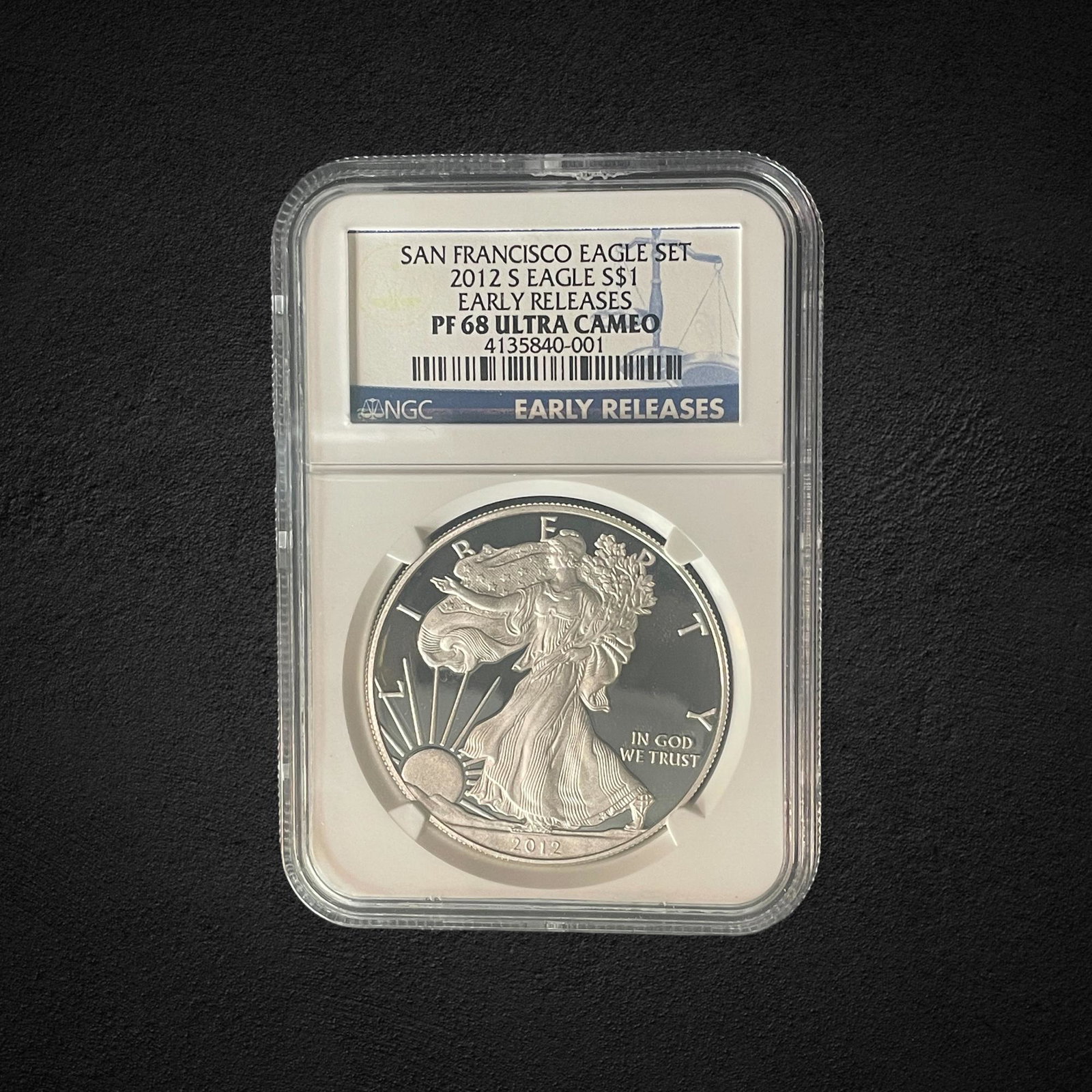 2012-S $1 Silver Eagle Early Release Proof Coin (1 of 2)