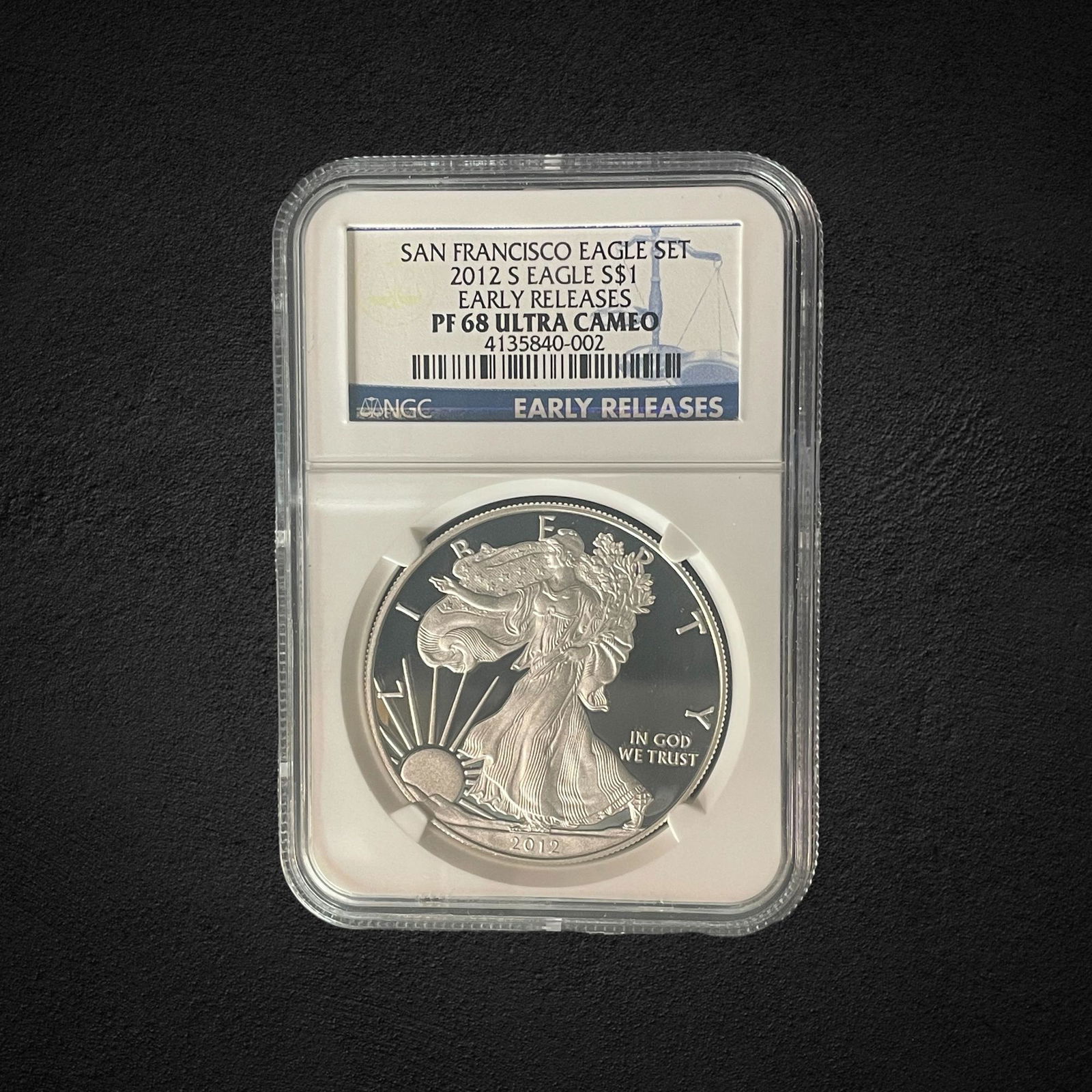 2012-S $1 Silver Eagle Early Release Proof Coin (1 of 2)