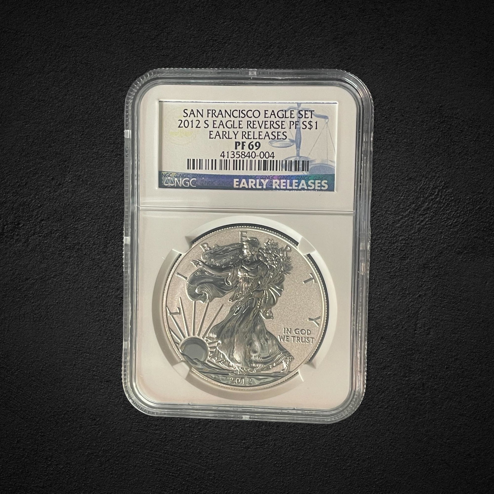 2012-S $1 Silver Eagle Early Release Proof Coin (1 of 2)