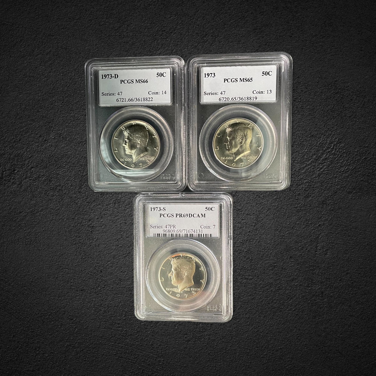 1973 Kennedy Half Dollar Coins (1 of 2)