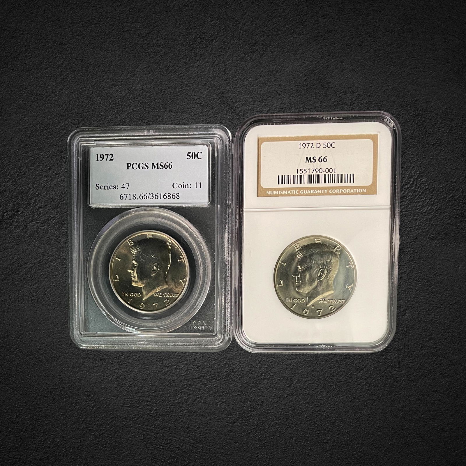 1972-D Kennedy Half Dollar Coins (1 of 2)