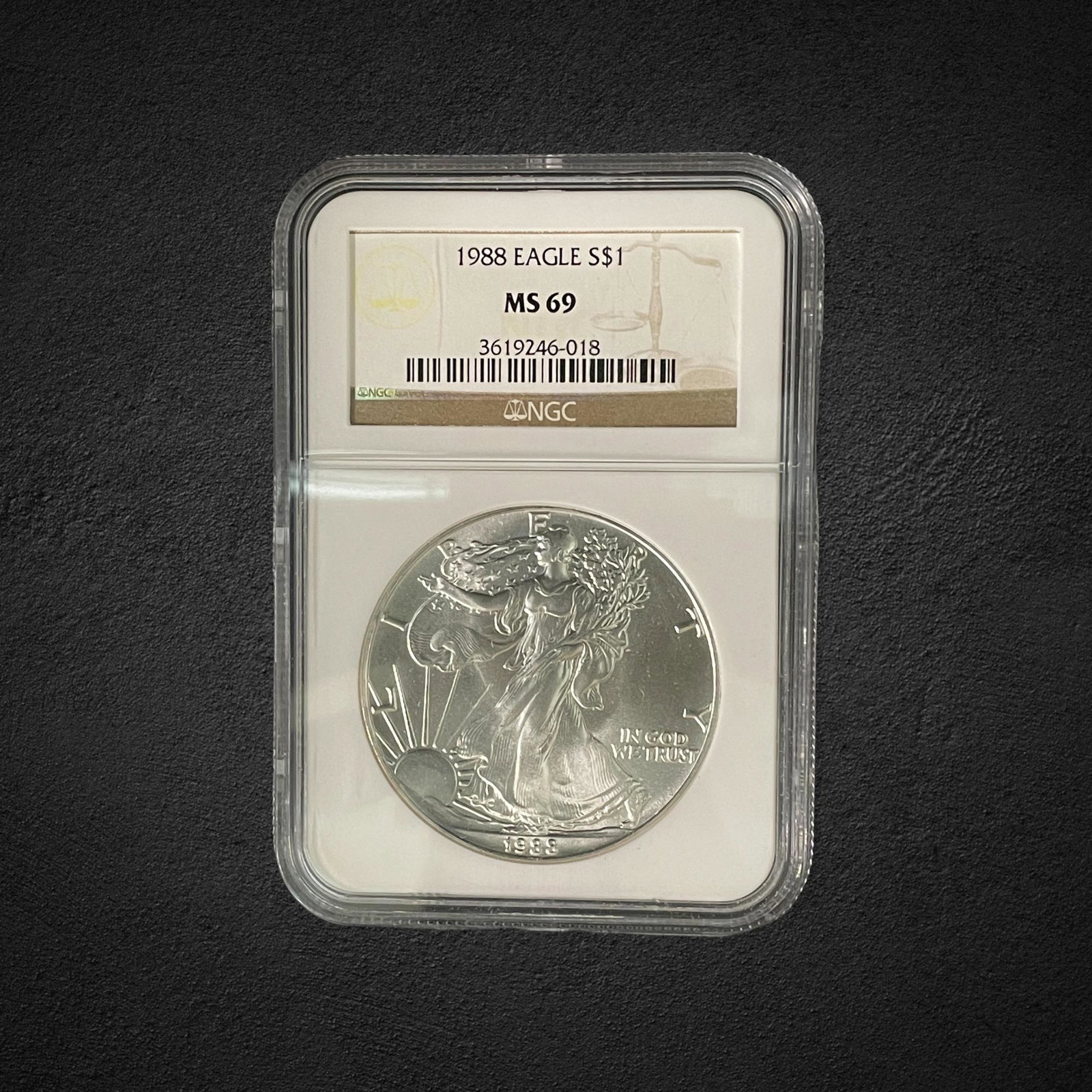 1988 $1 Silver Eagle Coin (1 of 2)