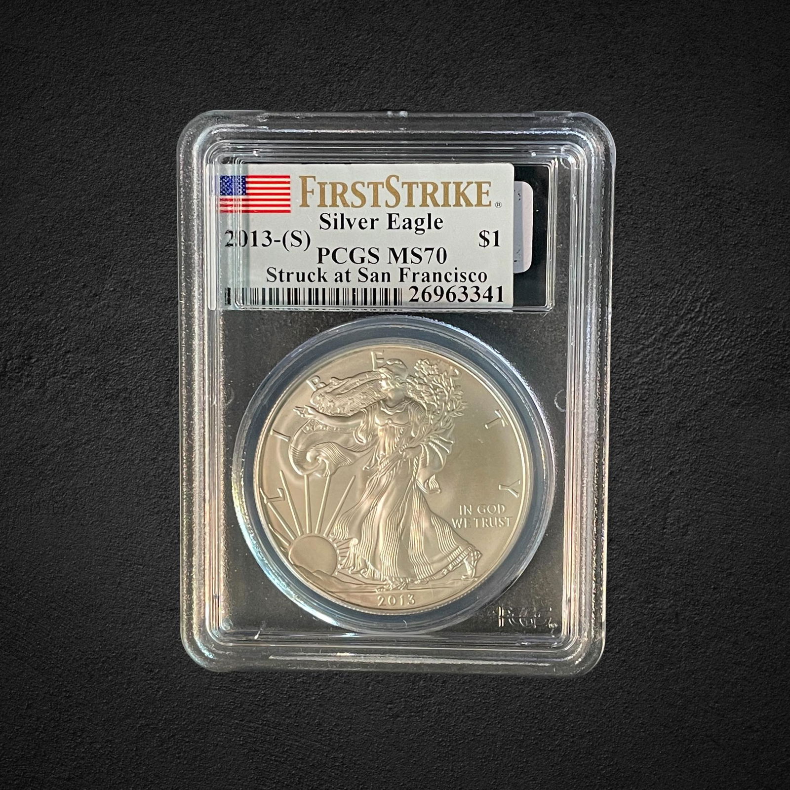 2013-S First Strike $1 Silver Eagle Coin (1 of 2)