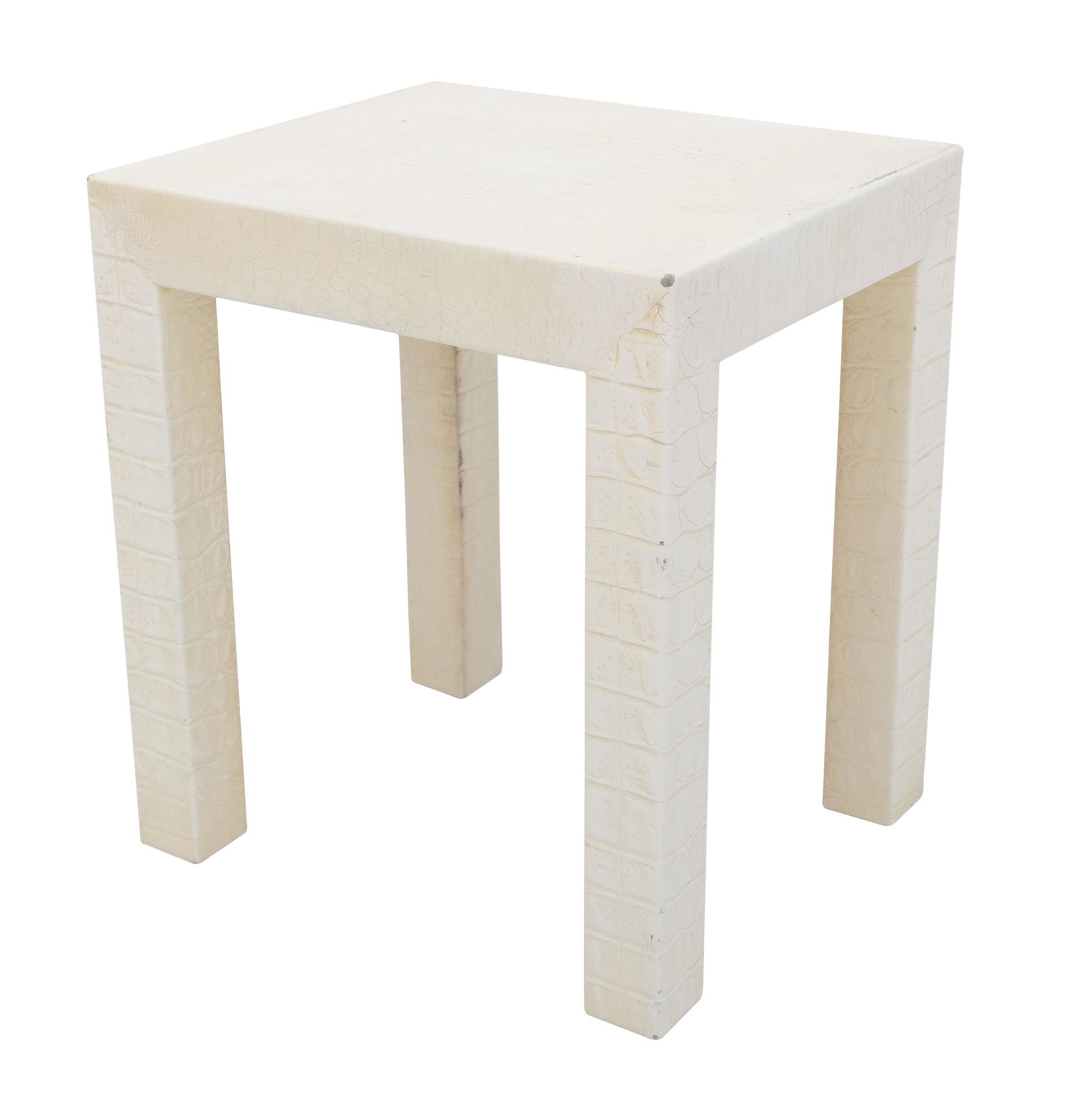 Karl Springer Crocodile Leather Occasional Table (1 of 4)