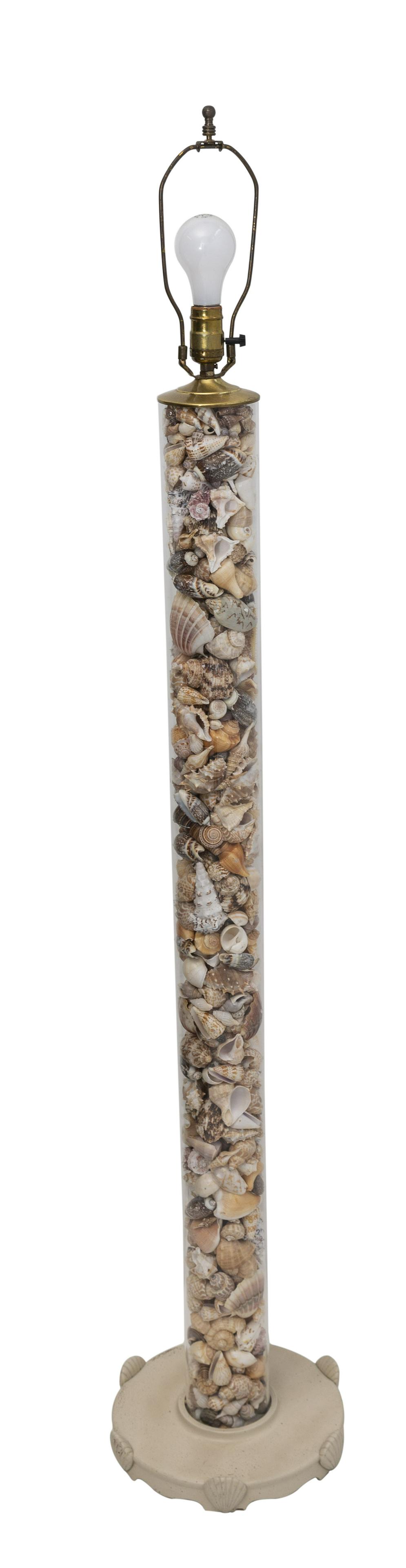 Unusual 1980's Shell Floor Lamp (1 of 9)