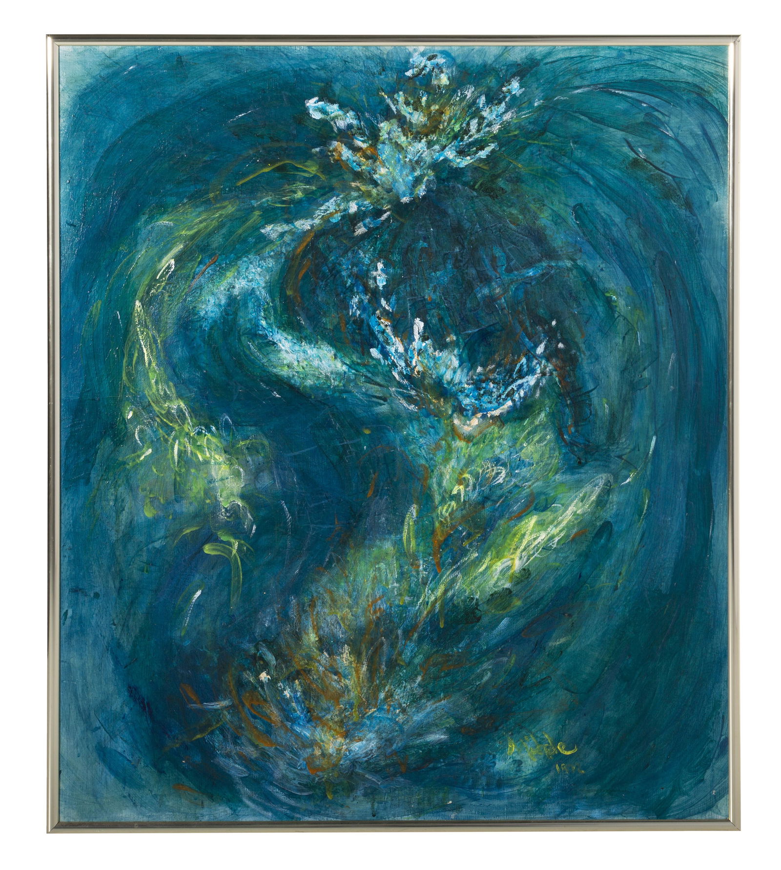 Illegible Acrylic, Abstract Compsition (1 of 5)