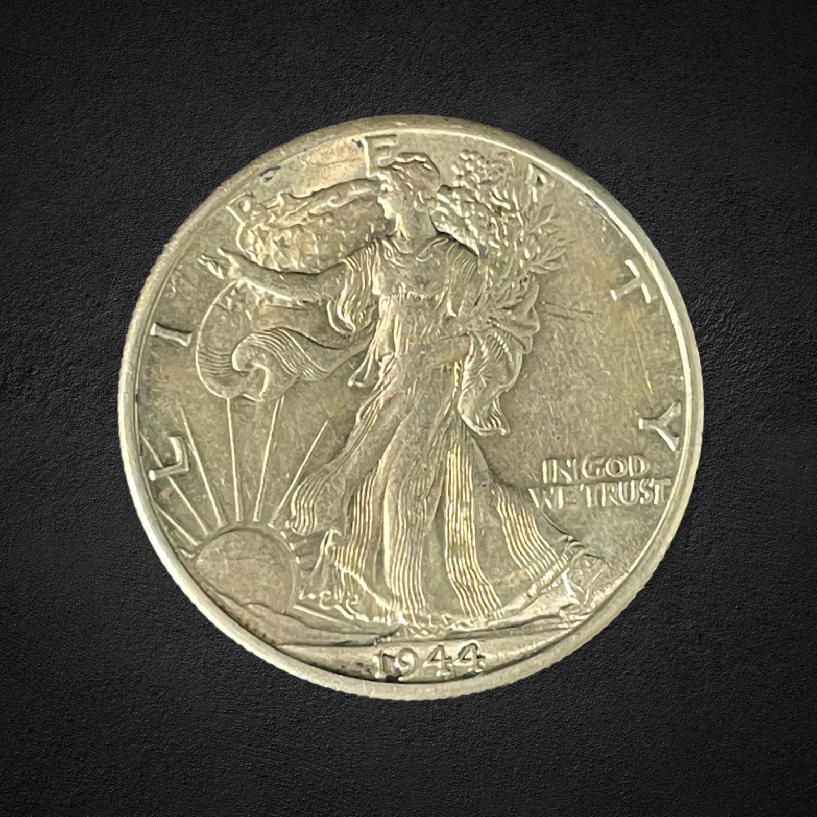 1944-D Walking Liberty SIlver Half Dollar Coin (1 of 2)