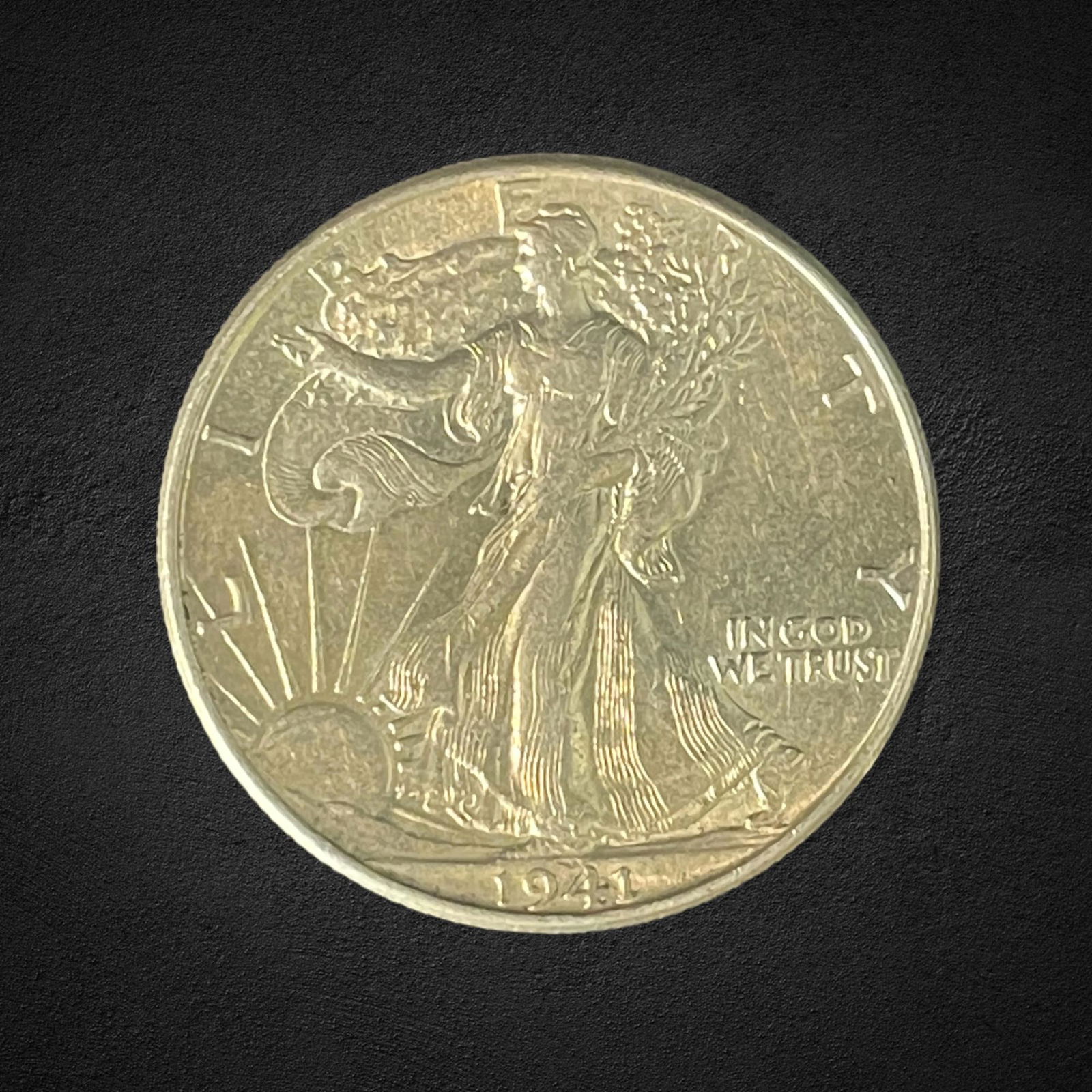 1941 Walking Liberty Silver Half Dollar Coin (1 of 2)