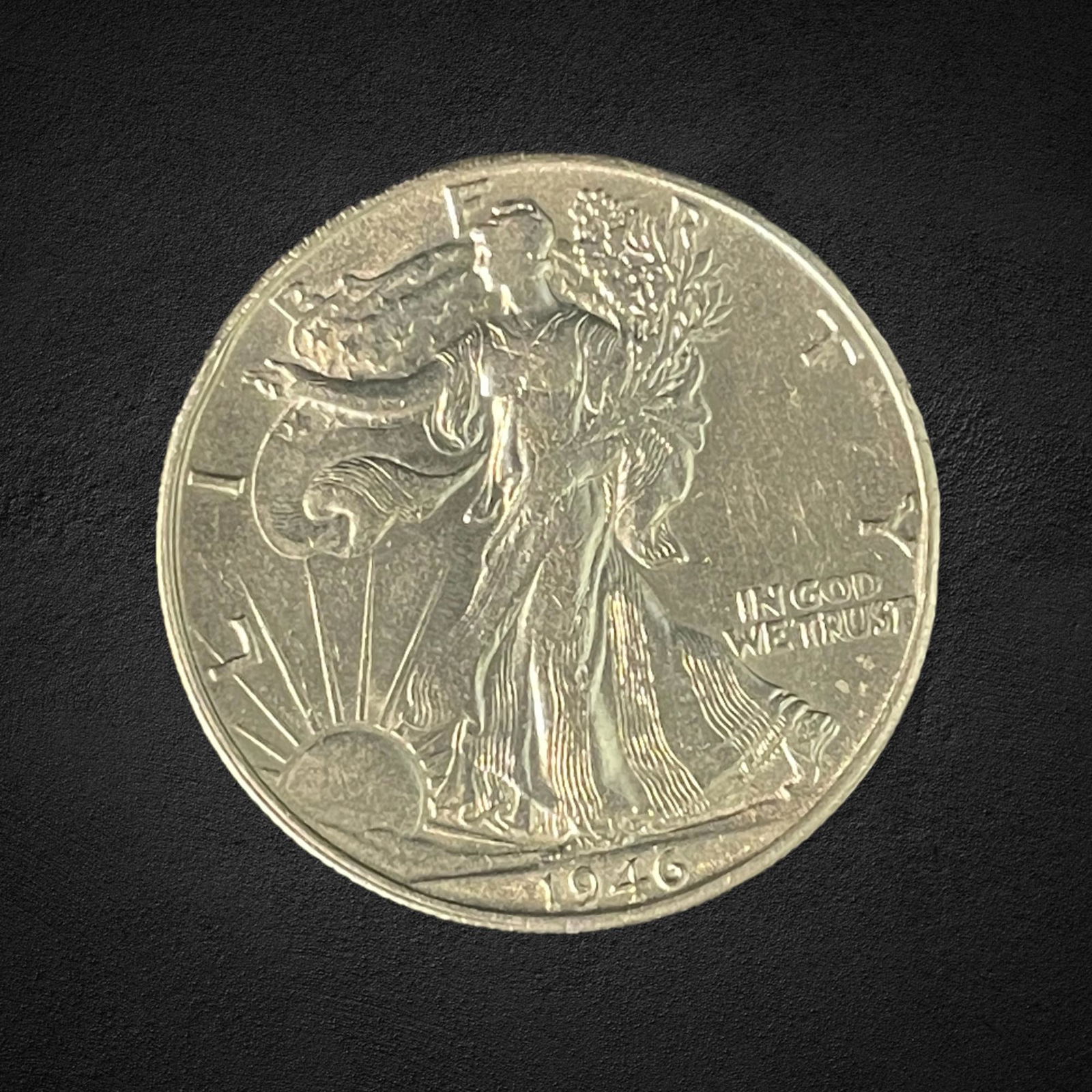 1946-S Walking Liberty Silver Half Dollar Coin (1 of 2)