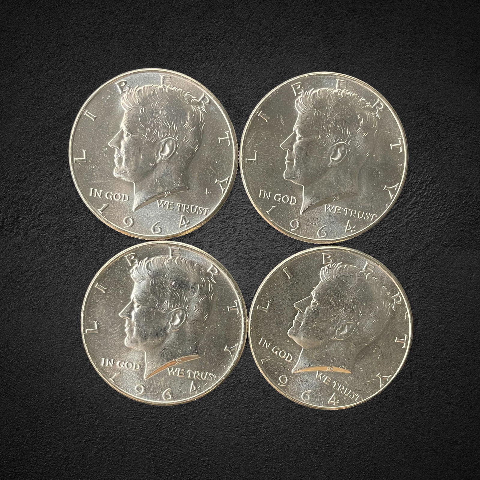 1964 Kennedy Half Dollar Silver Coins (1 of 2)
