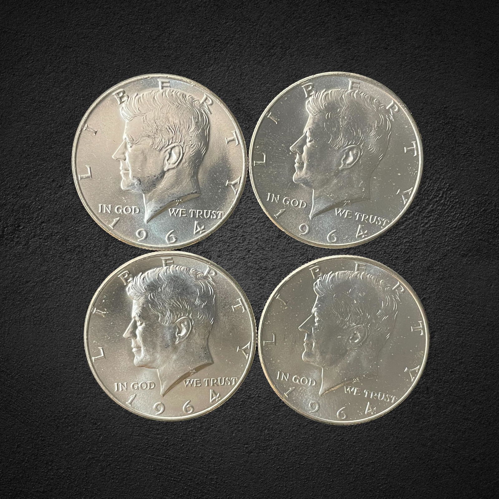 1964 Kennedy Half Dollar Silver Coins (1 of 2)