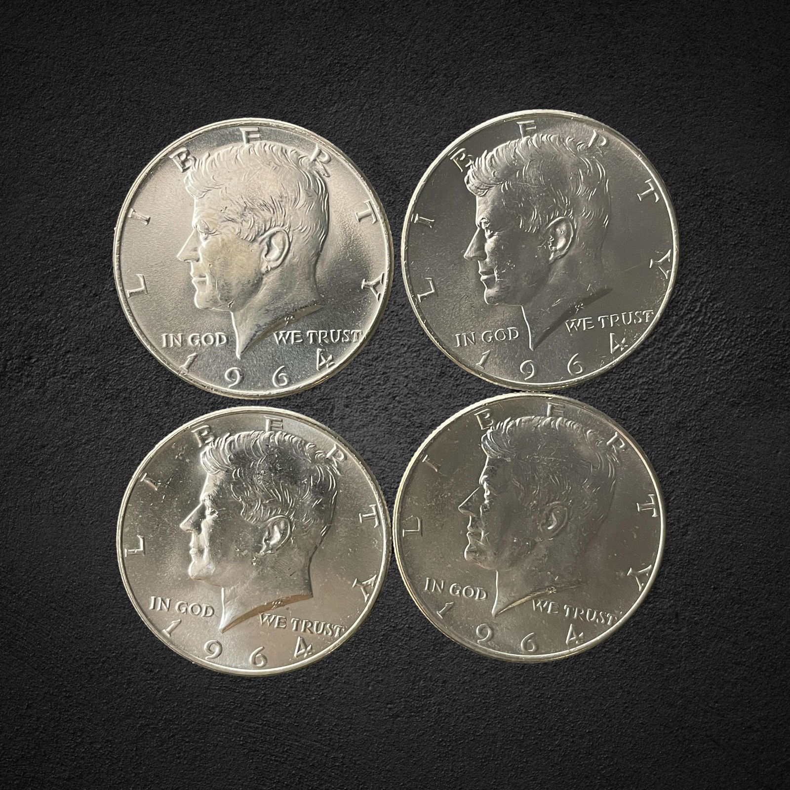 1964 Kennedy Half Dollar Silver Coins (1 of 2)
