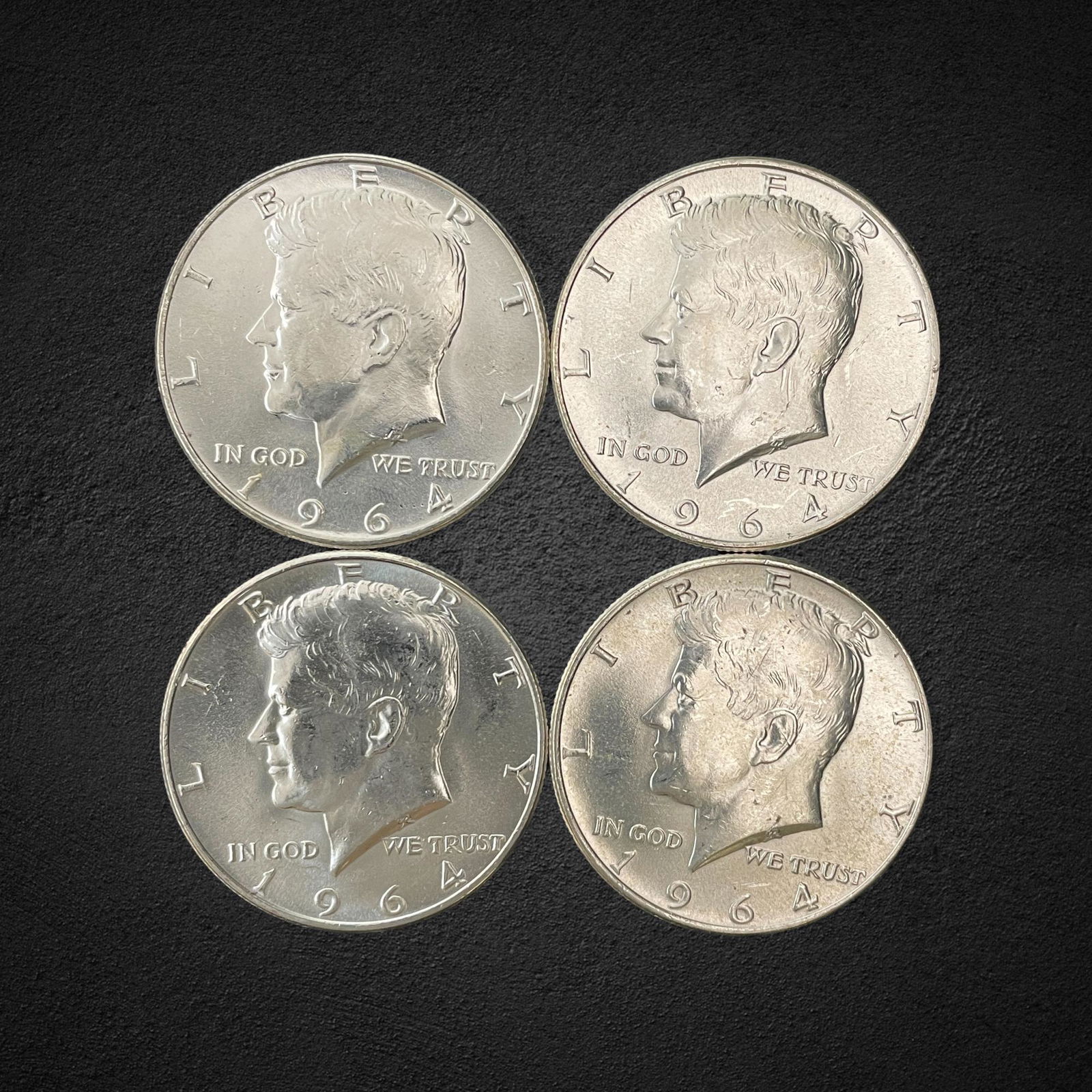 1964 Kennedy Half Dollar Silver Coins (1 of 2)