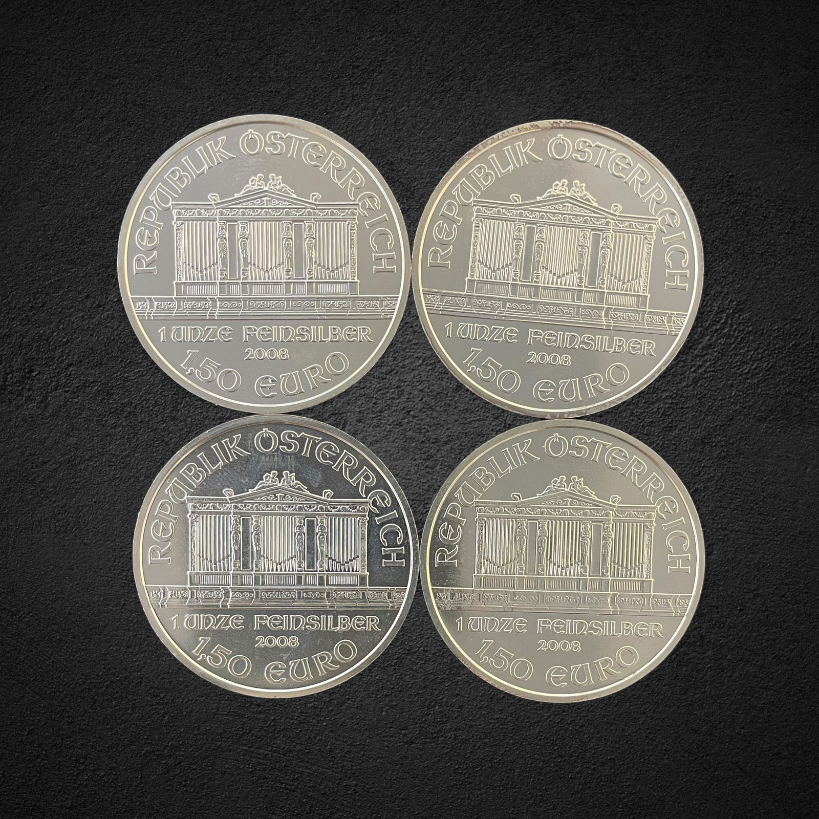 2008 Austrian 1 oz. Silver Philharmonic Coins (1 of 2)