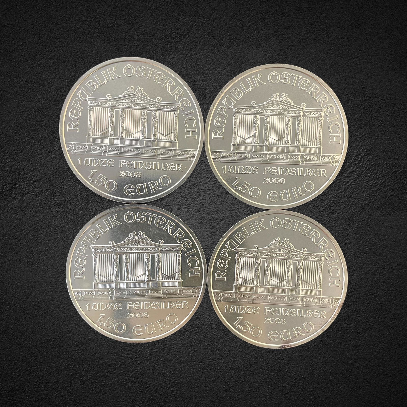 2008 Austrian 1 oz. Silver Philharmonic Coins (1 of 2)