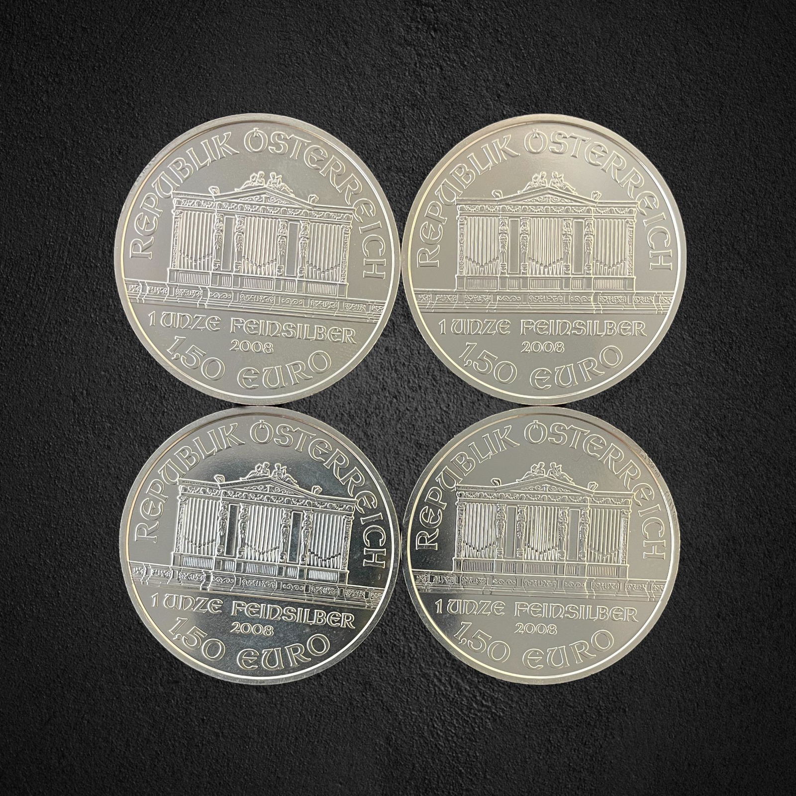 2008 Austrian 1 oz. Silver Philharmonic Coins (1 of 2)