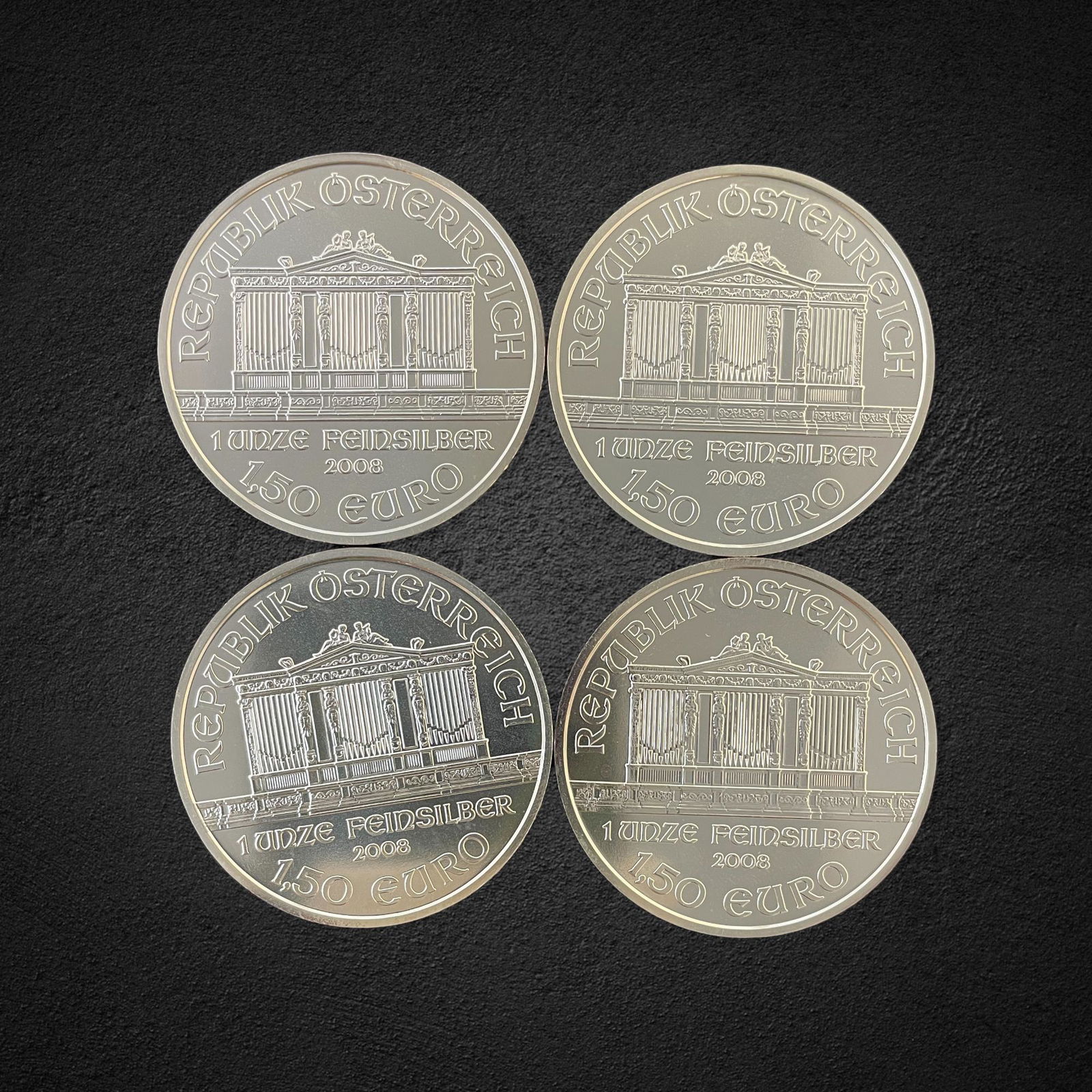 2008 Austrian 1 oz. Silver Philharmonic Coins (1 of 2)