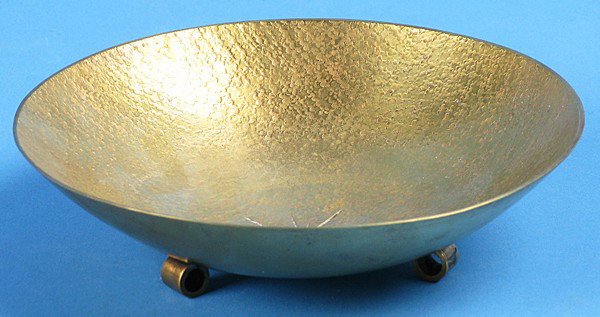 Hans Przyrembel Bauhaus Bronze Bowl: Hammered , marked on hand H P Arbeit Size: 5.5