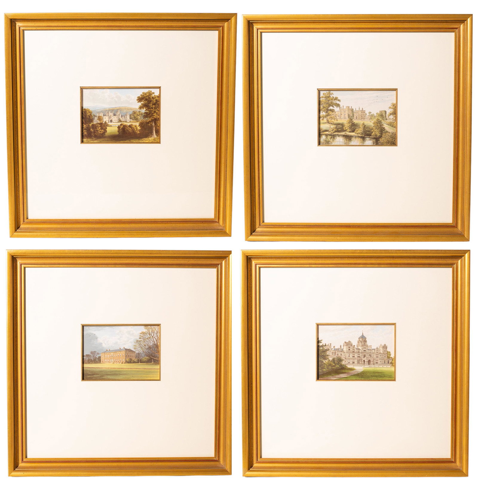 19th Century Architectural Colored Engravings (1 of 9)