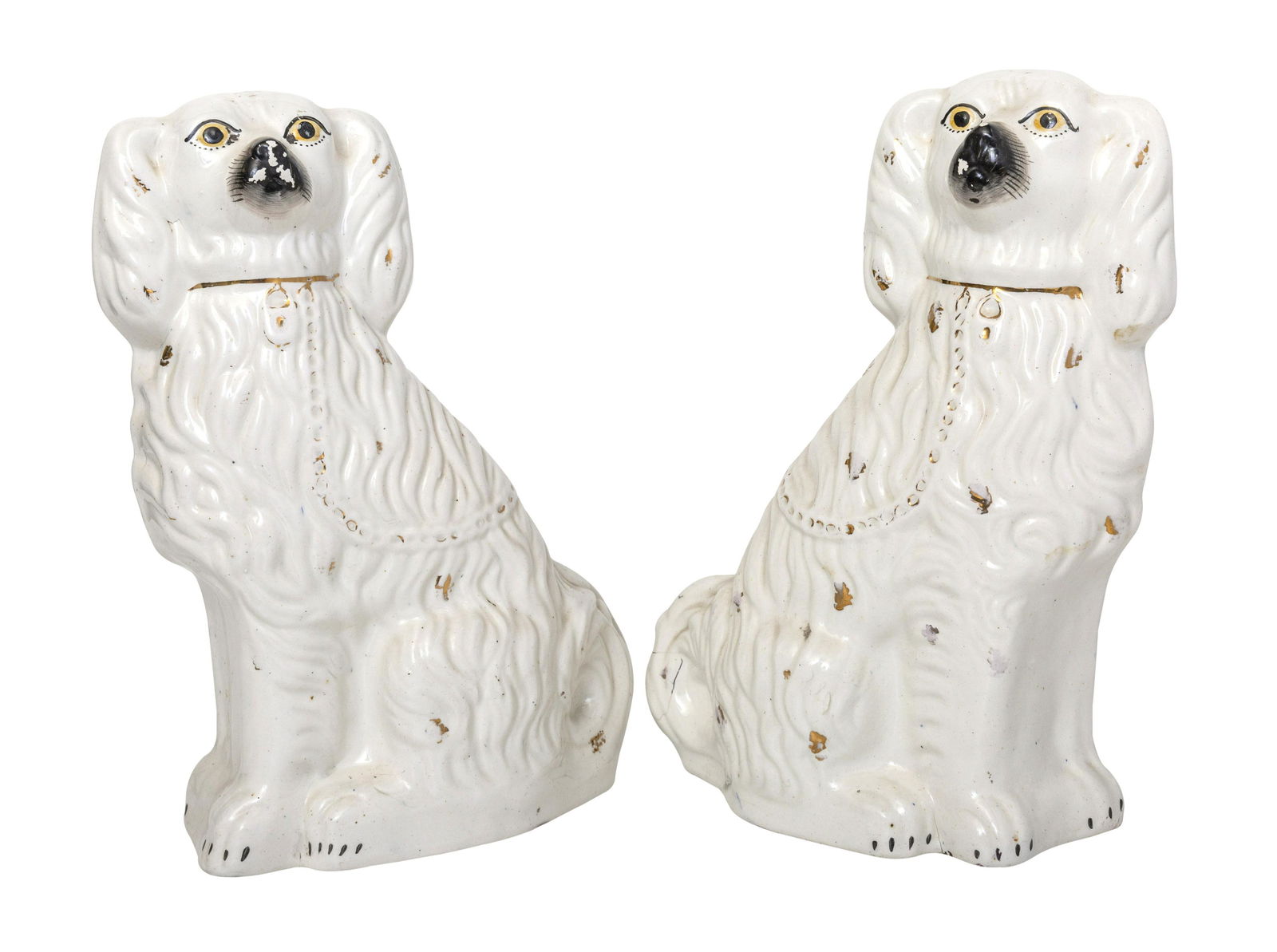 19th Century Staffordshire Spaniels (1 of 9)